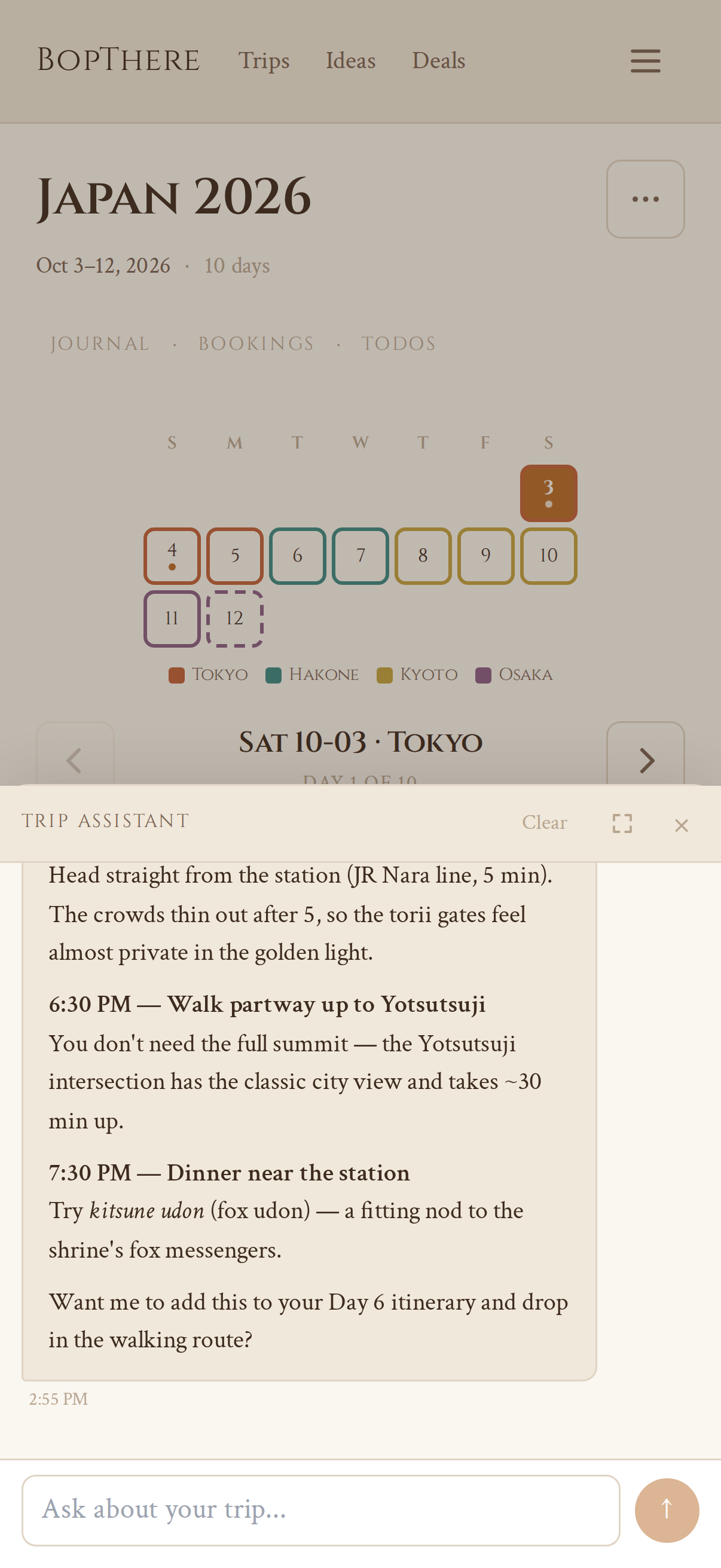AI travel copilot